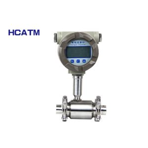 Clamp Type Liquid Turbine Flow Meter For Food / Beverage Industries