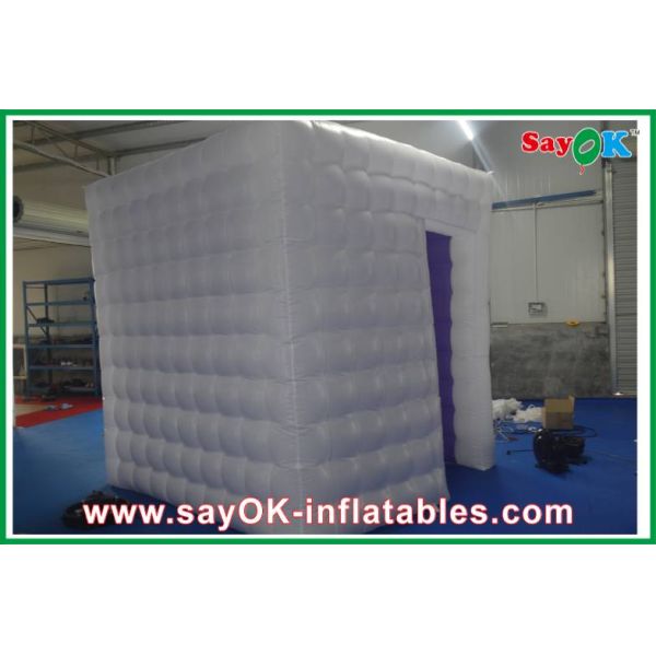 Inflatable Photo Studio Oxford Cloth PVC Coated Inflatable Photobooth Kiosk With Led Lights
