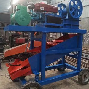 Diesel Jaw Crusher With Vibrating Screen Portable Stone Crushing