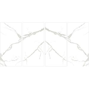 China Foshan Book Match Slab Ceramic Tiles Marble Carrara Tiles Indoor Porcelain Tiles 1200x2400 Big Size Tile on sale