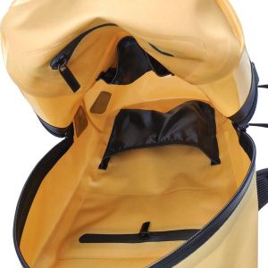Customized Yellow TPU Waterproof Backpack For Climbing Camping