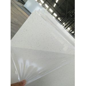 White Quartz Solid Stone Countertops For Kitchen 2.5 G / Cm3 Bulk Density