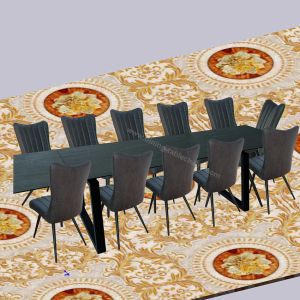 Commerical Extension Dining Table , Heat Resistant Black Extension Table