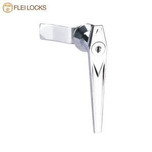 Bright Chrome Plated Cabinet Handle Lock With Superior Wear Resistance