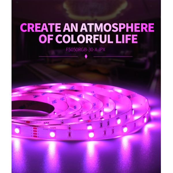 Smd 12V / 24V 5050 Led Plant Grow Light Strip RGB 300LEDS Waterproof Underwater Ip 20 65 67 68