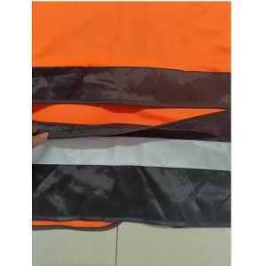 Hi Vis Vest With Pockets Polyester Safety Vest For Highway Airport Traffic