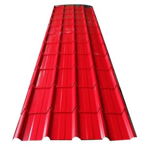Prepainted 0.5mm thickness CRC Supply PPGI Prefab House RAL Color coated Zinc Galvanized Corrugated Steel sheets roofing tile