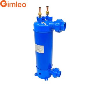 Industrial Grade Chiller Heat Exchanger Gimleo With Screwed Titanium Tube And PVC Shell MHTA-5
