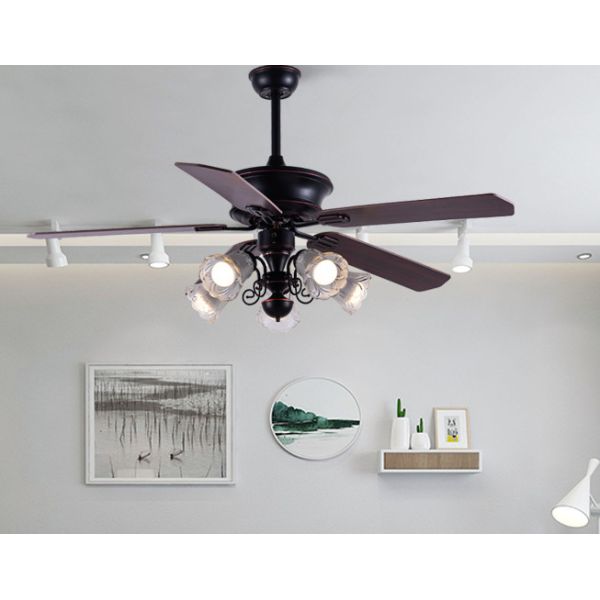 Classic 52In American Ceiling Fan Plywood Blades With Remote Control