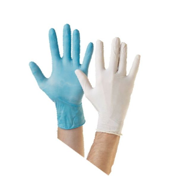 Quality Natural Latex Disposable Medical Gloves Good Isolation Beaded Cuff wholesale