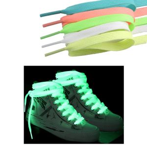 Glow In The Dark Shoe Laces Strings Rope 80cm 100cm 120cm Night Fluorescent