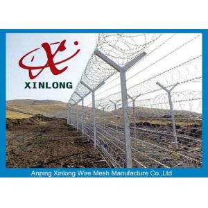 Airport Razor Barbed Wire For Security Fence OEM / ODM Available