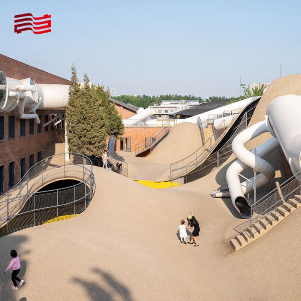 6 Color Stainless Steel Outdoor Children's Playground Design and Planning