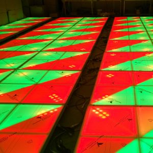 Portable Disco Light Dance Floor , LED DJ Stage Dance Floor With Ray Effect
