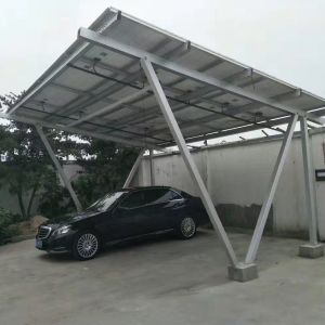 Adjustable Tilt Angle 0-60 Degrees Anodized Solar Carport for Photovoltaic