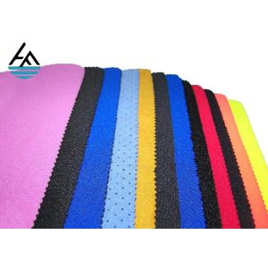 Waterproof 2mm Neoprene Fabric Sheets , Embossed Neoprene Rubber Sheet Fabric