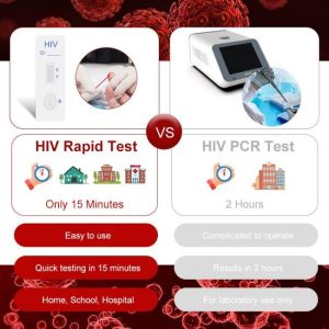 One Step 1/2 Hiv Rapid Home Test Kit Whole Blood Serum Plasma 40 Tests/Kit