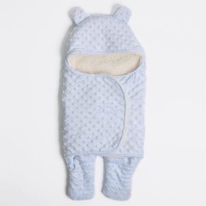 Cheap Baby Fleece Swaddle Wrap Newborn Cute Bear Swaddleme Wrap Sack for sale