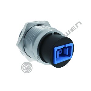 Silver Single Mode Network Female to Female SC USB Coupler Round SC Fiber Optic