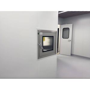Cheap Cleanroom Passage Cabinet for Controlled Item Transfer Place Close Activate Retrieve DO NOT Open Both Doors Simultaneously for sale