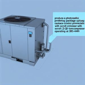6.2-45 Ton Rooftop Package Unit with Scroll Compressor 380-415V