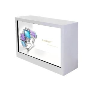 350cd/m2 Advertising Transparent Hologram Box Display Android Smart Translucent