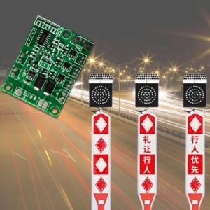 Solar Traffic Light Controller Board 2.4G Wireless Synchronous Transmission