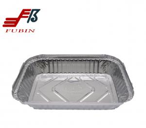 Cheap 99% Aluminum Take Out Combo Rectangular Foil Trays Silver Color for sale