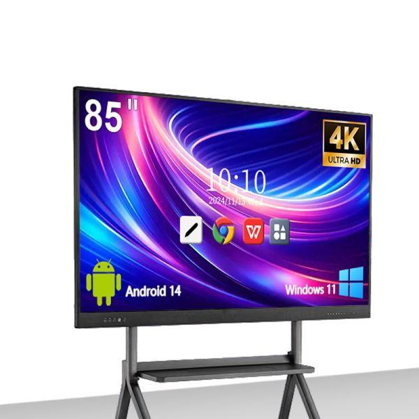 Quality 4K Touch Custom Dual System Education Bidding Interactive Digital Whiteboard wholesale