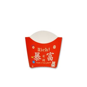 Wholesale customized cheap french fry paper box eco-friendly food grade