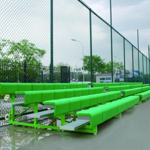 China Portable Aluminum Bleachers with 4 Rows of Customizable Lightweight Stadium Seating on sale