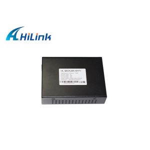 RJ45 Copper To 10GBASE-X SFP+ Fiber Media Converter FCC For Ethernet