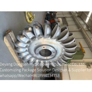 Generate Power Customized Blade Height Stainless Steel Hydro Turbine Runner for
