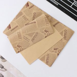 custom CMYK Pantone Fast Food Printed Greaseproof Paper PE coated