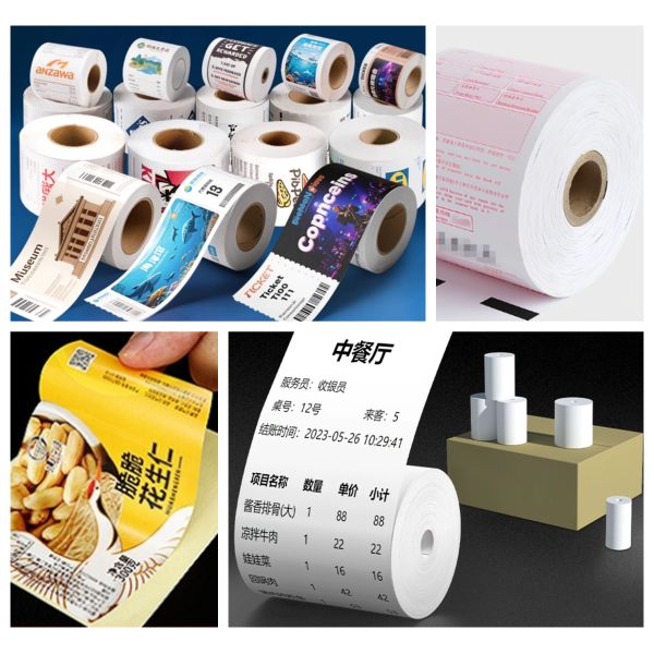 31inch 34inch Reel 48gsm 55gsm White Thermal Paper Roll For Movie Ticket