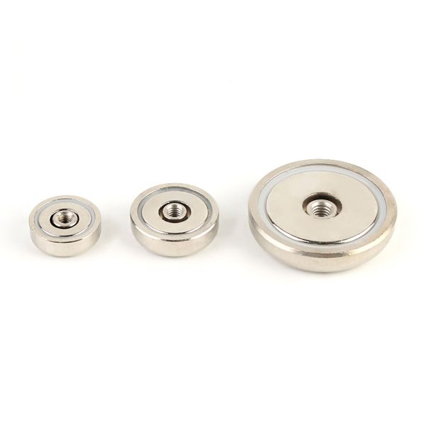 Sintered NdFeB Neodymium Pot Magnet With Swing Swivel Hook