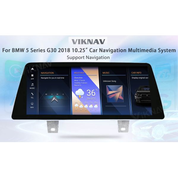 Wireless BMW G30 2018 android car player EVO 10 inch stereo GPS Navigation