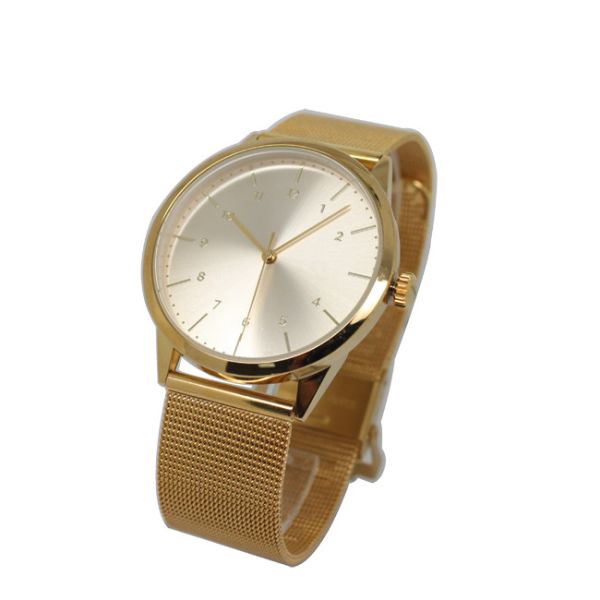Quality Unisex Zinc Alloy Wrist Watch With Stainless Steel Mesh Band , Quartz  Movement wholesale