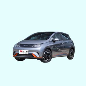 The China-made five-door five-seat new-energy hatchback BYD Dolphin has a range