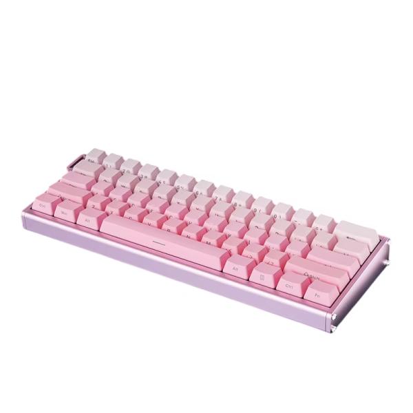 Quality Pink Magnetic Axis Keyboard with RGB Backlighting and Double-shot Keycap Printing for Enhanced Typing Experience wholesale