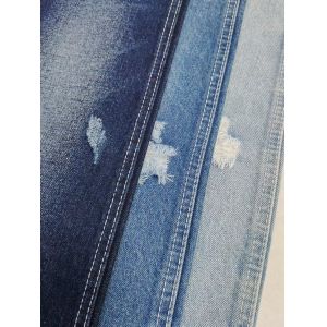 12.9oz Cotton Polyester Rayon Denim Fabric Width 180cm Stretch-Free For Jeans