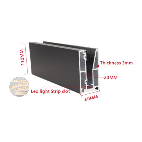Quality LED Light U Channel For Glass Railing 5-10 Year Guarantee 12-18mm Glass Suitability wholesale