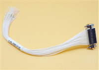 China 15 Pins Gold Plating J30J Micro Rectangular Connector Male Plug With Wire Length 50cm/500mm Use For Electronics Industry on sale China 15 Pins Gold Plating J30J Micro Rectangular Connector Male Plug With Wire Length 50cm/500mm Use For Electronics Industry on sale