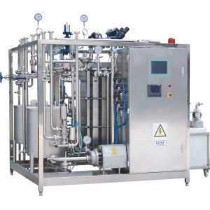 High Heat Treatment SUS 304 Plate Milk Sterilizer Machine / Milk Pasteurization