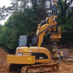 24m 13t Excavator Attachment Pile Driving Rig For Foundation