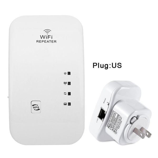 Kp300W Wireless WiFi Repeater 300Mbps Mobile Signal Booster Improve Your