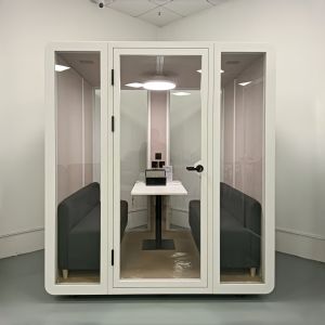 Soundproof Glass Cabin with STC35dB(±5dB)/RT0.25S Acoustic Performance Fast