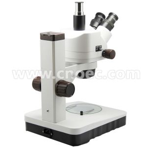 Trinocular Zoom Stereo Optical Microscope 0.7x - 4.5x LED Light Source , A23