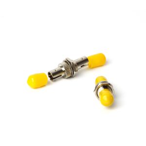 Simplex ST Optical Fiber Adapter Single Mode With Zirconia Sleeve