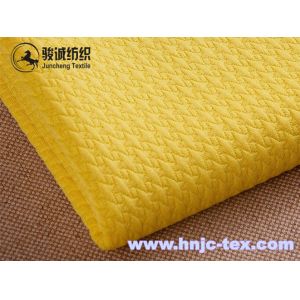 China 100% Polyester tweed combing jacquard thick needle weft knitting fabric for woman apparel on sale